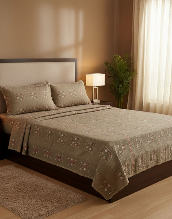 COTTON BEDSHEET RALLAY 3PCS SET