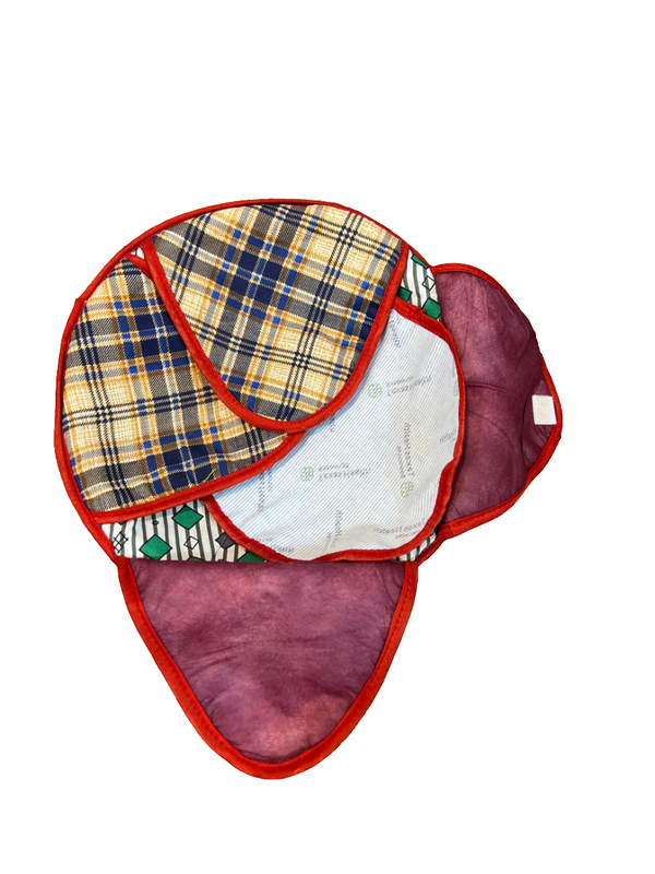 PRINTED CHABA WITH COVER - ROTI BASKET - NAAN BASKET (ROUND)